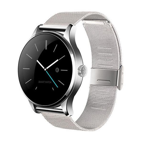 Smart Watch For iOS and Android with Heart Rate Monitor and Bluetooth - Metal