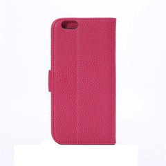 Litchi Pattern Leather Flip Phone Case For iPhone