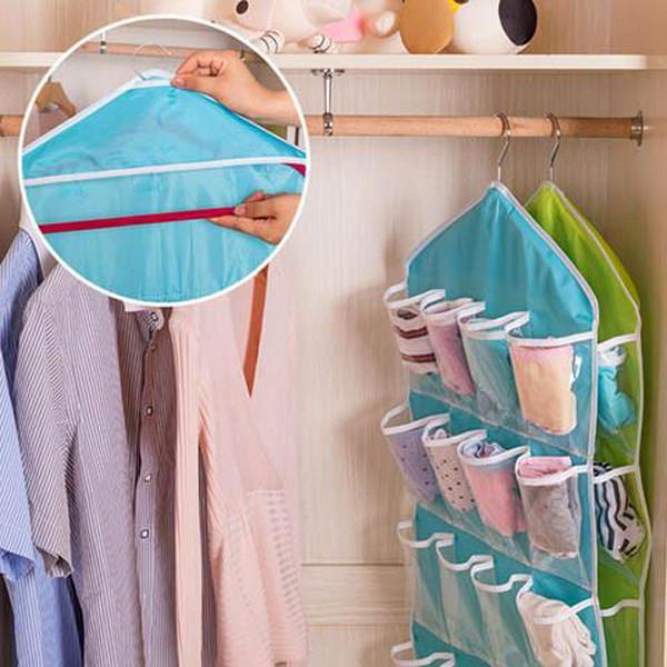 Clearance Foldable Wardrobe Hanging Bags Socks Clothes Storage Bag