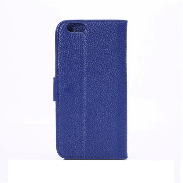 Litchi Pattern Leather Flip Phone Case For iPhone