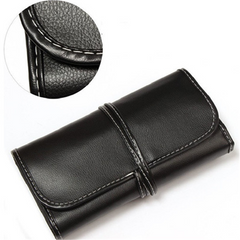 32 Piece Makeup Brush Set with Case in BLACK