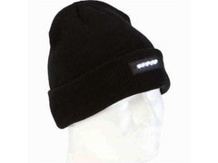 Unisex Knitted Beanie With Built-In 5 LED Flashlight