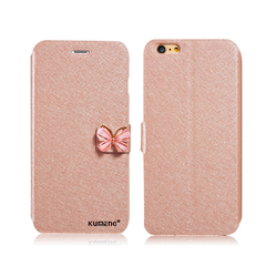 iPhone 7 & 7 Plus Fashionable Silk Butterfly Case - Built-in Wallet & Stand