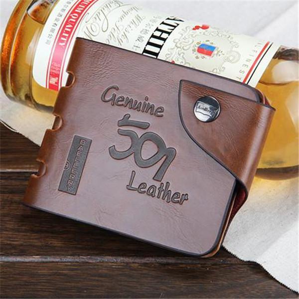 Clearance 501 Leather folding Men Wallet