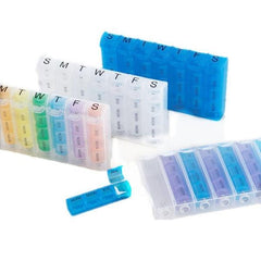 Two Elephants Weekly Pop-Up Pill Organizer with Time Compartments