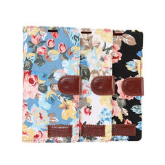 Flower Cloth Leather Case With Stand For Samsung Note 8