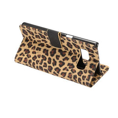 Leopard Phone Case With Stand For Samsung Note 8