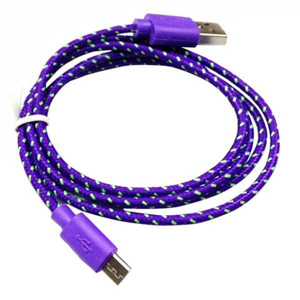 1m Android Woven Round Wire V8 Cable
