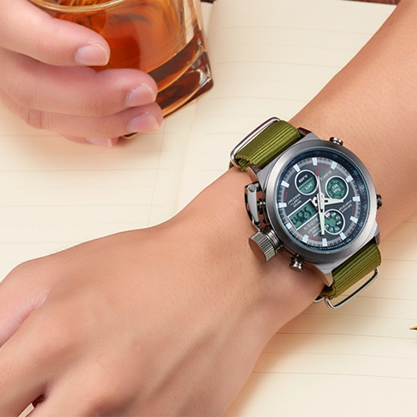 Clearance LED Military Quartz Watch