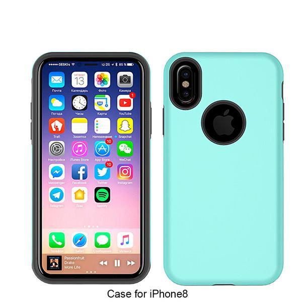 2 in 1 Durable Double Phone Case For iPhone 8