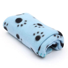 Paw Print Soft Warm Blanket Pet Bed Sofa