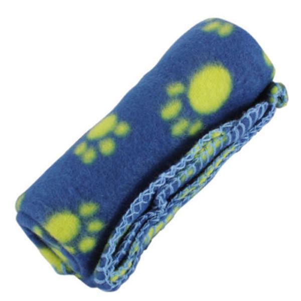 Paw Print Soft Warm Blanket Pet Bed Sofa