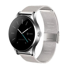 Smart Watch For iOS and Android with Heart Rate Monitor and Bluetooth - Metal