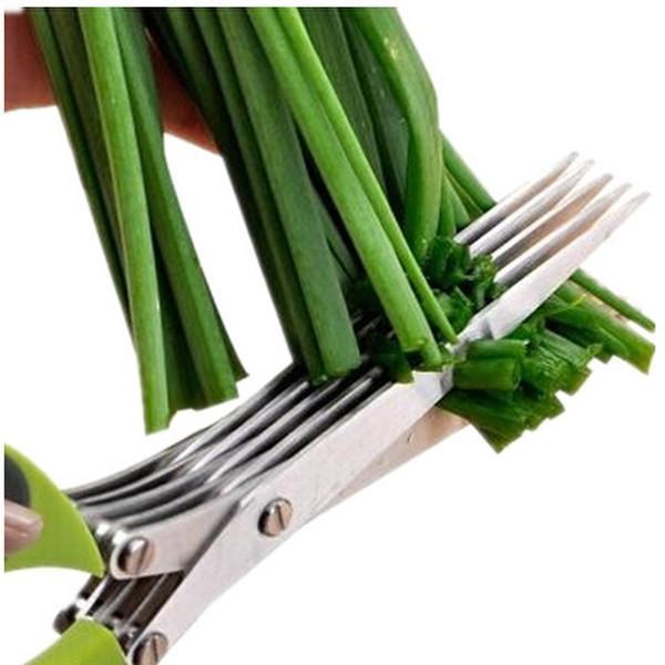 Multi-functional 5 Layer Stainless Steel Scissors