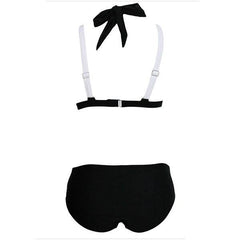 Clearance Summer StyleBlack and White Bikini Set