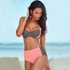 Clearance Women High Waisted Bikini Set