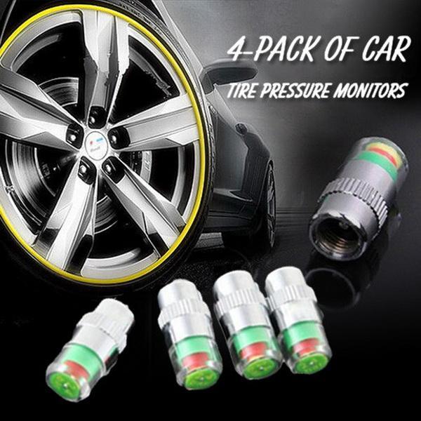 Tire Pressure Alarm Monitors 4pc Set