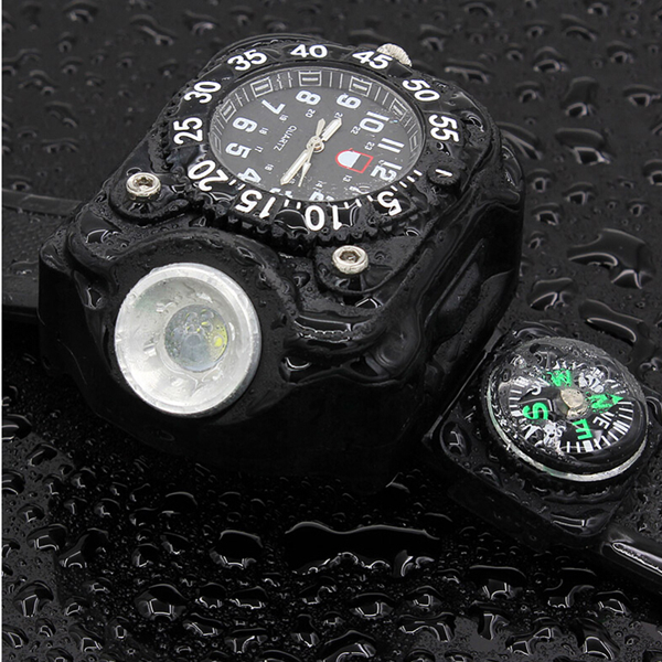 Multi-functional USB Watch with a Rechargeable Flashlight